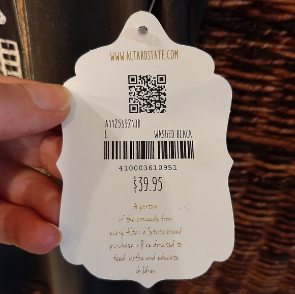 NWT Altar'd State Size Large Nashville Boyfriend Tee Shirt Grey Graphic Music - Picture 5 of 8